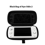 Black Bag for Ayn Odin 2 5.98Inch Touch Screen Handheld Game Console Portable Carry Case for Odin 2
