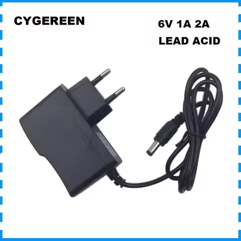 6V 1A 2A Lead Acid Wall Charger 7.2V 6 Volt Electronic scale Toys Car Battery Charger DC
