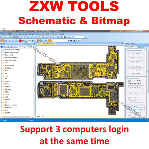 Official ZXW Team zxw tools V3.3 for Mobile phone motherboard repair drawing tools