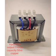 step down transformer input:415v output:110vac capacity:50va