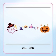 Cross-Border Personality Pumpkin Tattoo Stickers Party New Style Face Stickers Disposable Influencer