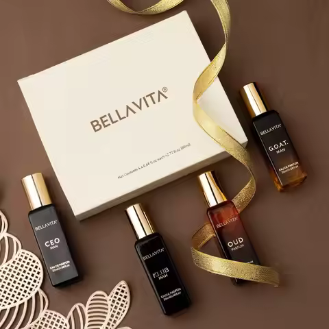 Bella Vita Luxury Long Lasting Perfume Gift Set for Man | 4x20ml | Gifts for Men | KLUB, OUD, CEO, G
