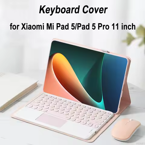 For Xiaomi Mi Pad 5 11 Inch Case, Detachable Bluetooth Keyboard Cover for Xiaomi Mi Pad 5 Pro