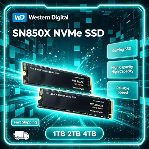 WD BLACK SN850X 4TB NVMe M.2 PCIe4 X4 Gaming SSD High Performance Internal Solid State Drive For Gam