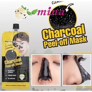 KISS BEAUTY Charcoal Nose Mask Peel Off 10ml Blackhead Remover Pores 1089-03 Borong Wholesale ala Shiseido Kimuse Images