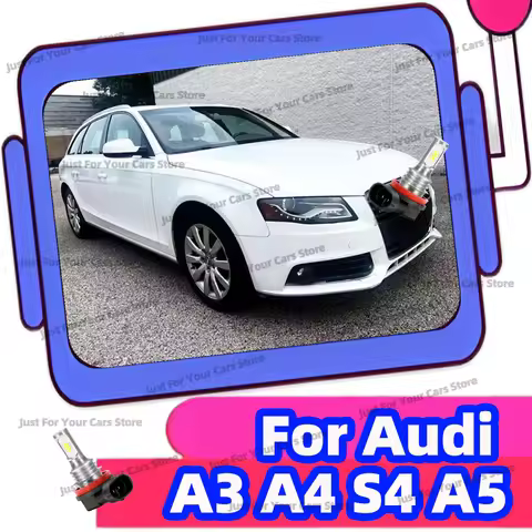 2Pcs 6000K White H8 H11 LED Fog Light Bulbs Car DRL Lamps for Audi A3 8P 8V A4 B6 B8 B5 A6 C6 C5 80 
