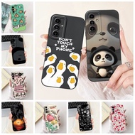 Cover For Samsung A05s Case Aesthetic Cute Cat Fashion Funny Shockproof Silicone Phone Case For Sams