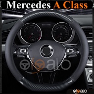Mercedes A Class A200 A250 A35 A45 D-cut steering wheel cover with high quality carbon leather - PHU