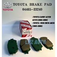 (100% ORIGINAL) TOYOTA Disc Brake Pad Front 04465-33240 Toyota Camry 2003- ACV30 Wish 2003 ZNE10