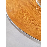 Canteen Table Dining Large Dining Table Folding Small Round Table Household Stainless Steel Frame Ro