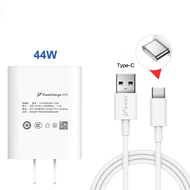 สำหรับ Vivo IQOO เครื่องชาร์จแฟลช 44 วัตต์ สายชาร์จแฟลช 4A แบบ C สำหรับ Vivo Y28 Y100 5G V30e V30 Pr