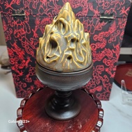 💥特價發售💥漢韵博山爐復古陶瓷窑變手工盤香爐禪意供佛香薰爐香座