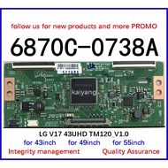 # In stock # LG V17 43UHD 6870C-0738A TV Tcon board for 43inch 49inch 55inch [Quality Assurance]