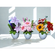 1 pot fuzzy wire flower/ bunga kawat bulu/ chenille stem flower /decoration