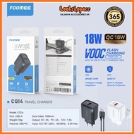 FOOMEE CQ14-C Charger Set Type-C QC18W 1 USB Port Charger + Type-C Cable