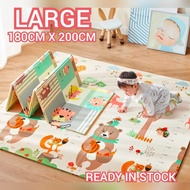 Baby Mat (180/200 & 180/150 cm) XPE Double Sided Playmat Baby Tikar Kids Foldable Crawling Activity 