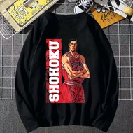 SLAM DUNK shohoku 4 popcloset baju t-shirt lengan panjang lelaki perempuan 3xl basketball manga anime t shirt man viral