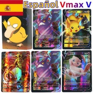 Newest Pokemon Rainbow Card Vstar Vmax GX Spanish Version Flash Card Trading Cards Birthday Gifts for Children Toy