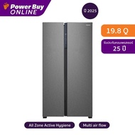 Hisense ตู้เย็น Side by Side Pure Space Series RS708 19.8 คิว Inverter Pro (สีดำ) รุ่น RS708N4TBN