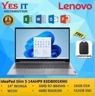 Lenovo IdeaPad Slim 5 14AHP9 83DB001KMJ (GREY) (AMD Ryzen 7 8845HS 16GB RAM 512GB SSD 14" WUXGA OLED
