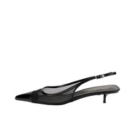 SAINT LAURENT OXALIS Slim Heel High Heels 3cm Womens Black 7751242WJAA1000