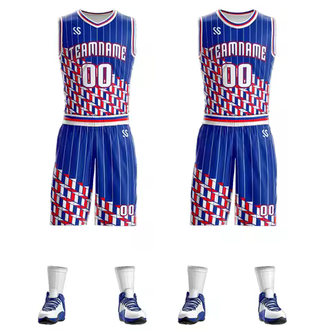 Custom Basketball Jersey Set Sublimation Name Number Logo Basketball Shirts Personalized Graffiti De