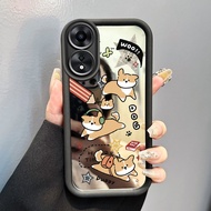 OPPO A58 4G A78 4G A58 5G A78 5G A58x 5G A1x 5G A2x 5G Case HP Softcase Silicone Dog Wrap Wear Cute 