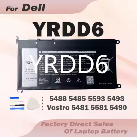 YRDD6 42Wh 1VX1H Laptop Battery for Dell Inspiron 5482 5485 5491 3310 2-in-1 3493 3593 3793 5493 558