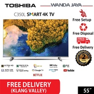 [FREE DELIVERY] Toshiba 50" Smart 4K UHD Google TV 50C350LP | 55C350LP Television / 电视机
