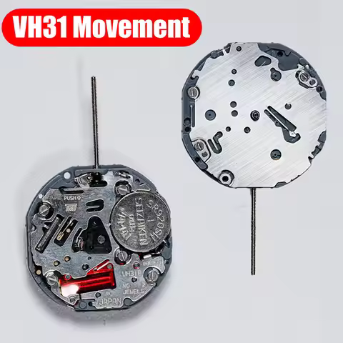 VH31 Sweep Second 3 Hands Japan Quartz Movement Tmi Time Module Movement VH31B 110 ½ Ligne Quartz Mo
