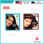 EAGLES Dye Henna 10G Black Brown Traditional Inai Rambut Perwarna Rambut