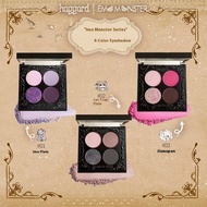 Haggard Four-Color Eyeshadow Palette Smoked Pink Brown Play Makeup Matte Strobe Low Saturation Multi