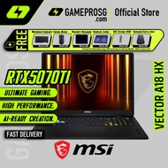 MSI Vector A18 HX Gaming Laptop — 18" Big Screen — RTX 5070Ti - QHD+ 240Hz - Ryzen 9 - 32GB - 1TB SS