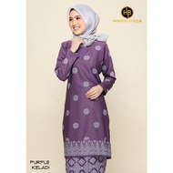 Habibi Boutique | Baju Raya | Bridesmaid | Kurung Moden Songket Tabur Purple Keladi | Plus Saiz