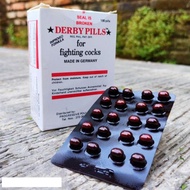 DERBY PILLS DERBI PIL 1 STRIP VITAMIN SUPLEMEN DOPING AYAM ADUAN