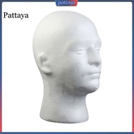{pattaya}  Male Mannequin Head Foam Wig Stand Manikin Head Wig Cap Holder for Store Salon Home
