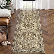 Ciicool Washable Runner Rug Non Slip, 2'x5' Hallway Rug Vintage Kitchen Rugs Carpet Runners for Hall