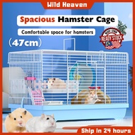 Spacious Hamster Cage 47cm Small Animal House Sangkar Hamster Besar Sugar Glider Crates