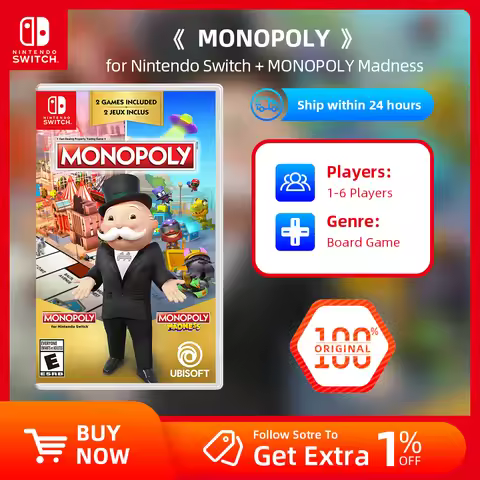 Nintendo Switch Game Deals - MONOPOLY + MONOPOLY Madness - Support TV Tabletop Palm Game Mode