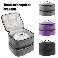 指甲油收納袋 精油袋 便攜式化妝品美甲護理套裝 美甲工具收納盒 雙層30格