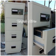 RPF Fireproof CHUBB 4 Laci Brankas Filling Cabinet Tahan Api Bekas