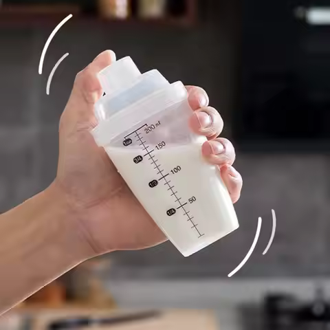 Protein Shaking Blender Versatile Shaker Bottle Water Cup With Scale Mix Protein Powders Cocktail Sh
