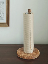 橄欖木廚房紙巾架 | 古道具風格