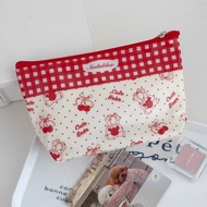 Makeup Bag Cherry Red Portable Large Capacity Cartoon Makeup Bag
