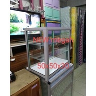 etalase kaca 3 susun warung/ makanan /kosmetik promo