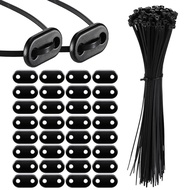 [AF3] Privacy Screen Buttons with Zip Ties Fence Privacy Screen Fixing Kit Weatherproof Privacy Scre