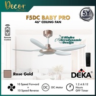 DEKA Fan DEKA F5DC BABY PRO 46 Inch 5 Blades 20 Speed Forward + Reverse DC Motor Remote Control Ceil