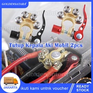 Tutup Kepala Aki Mobil 2pcs  / Quick Release Terminal Aki Mobil Multi Kuningan Bahan Tembaga Murni K