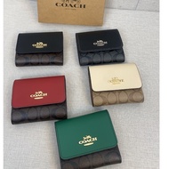 Coach New Women's Short Wallet CE930 Coach Short Wallet Women's PVC Leather Short Wallet