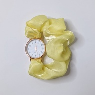 ✧SUPERMALL✧ Jam tangan Wanita Kecil Retro Analog Fashion - Scrunchie Watch JT062